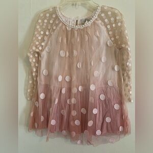 Stella McCartney Kids Pink Ombré Polka Dot Dress